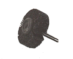 Schleifmop mit Schaft - Abrasive Wire Wheel Brush with Adapter 